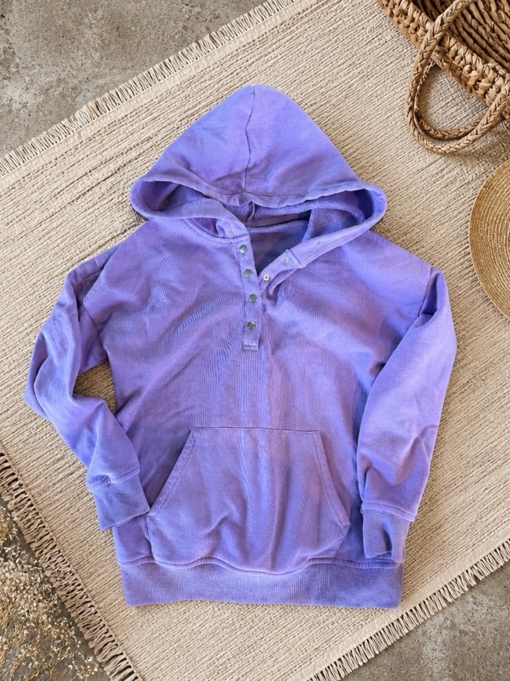 Purple Hoodie Pullover Sweater - Brand: